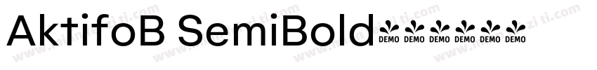 AktifoB SemiBold字体转换